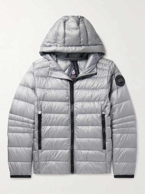 Canada Goose Crofton Slim-Fit Logo-Appliquéd Quilted Nylon-Ripstop Hooded Down Jacket