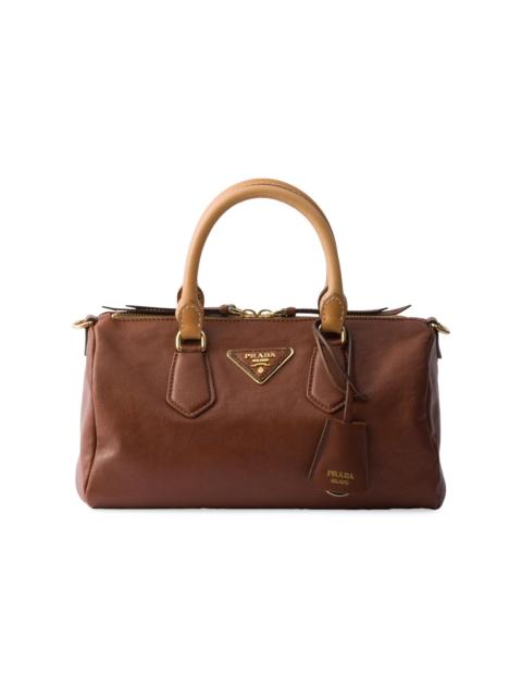 Prada Women's Small Leather Top-Handle Bag - Brown