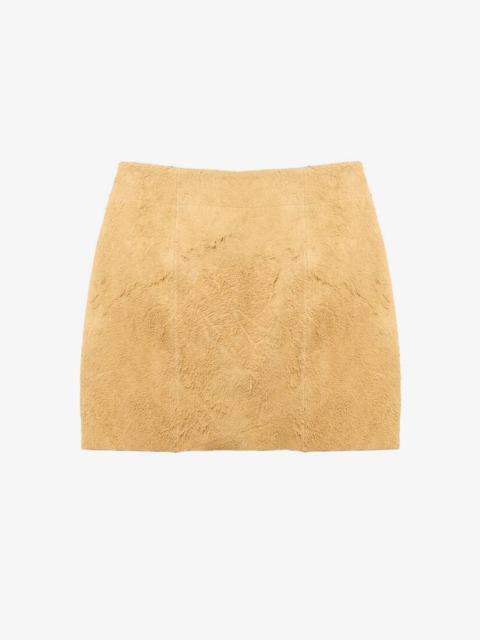 Alexander McQueen Suede Mini Skirt