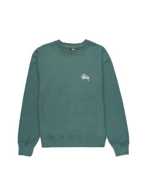 Stussy Basic Pigment Dyed Crewneck T-Shirt 'Forest'