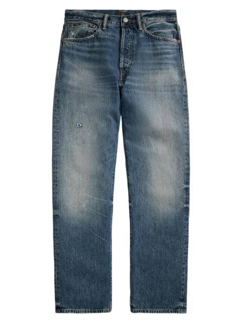 Polo Ralph Lauren Men's Heritage Distressed Straight Jeans - Kensington Wash