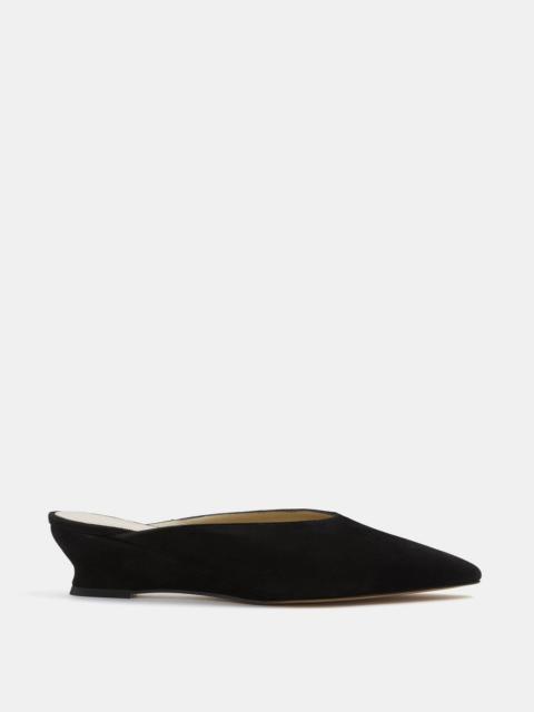 LE MONDE BÉRYL Victoria Micro Wedge Mule / Black Suede