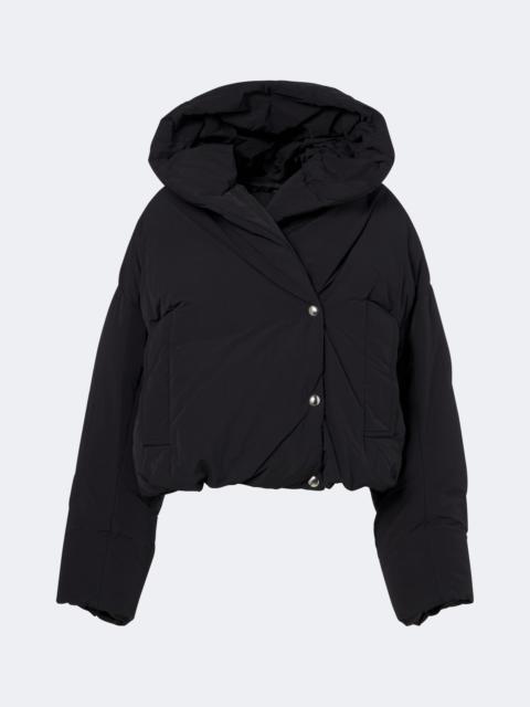 Sportmax Cropped hooded down jacket