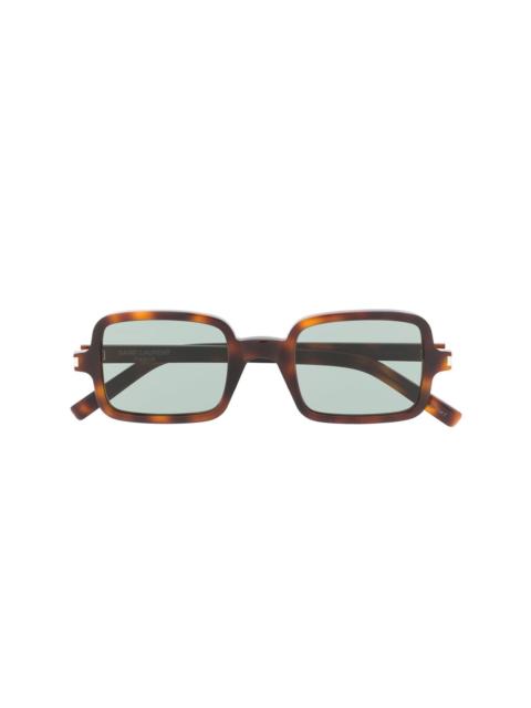 SAINT LAURENT SL332 tortoiseshell square-frame sunglasses