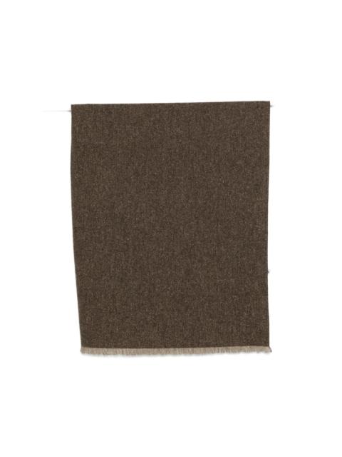 Brunello Cucinelli fringed shimmering scarf
