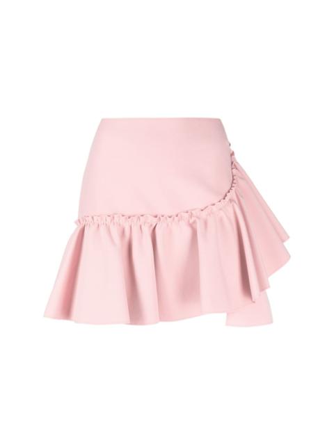 MSGM ruffled-trim high-waisted miniskirt