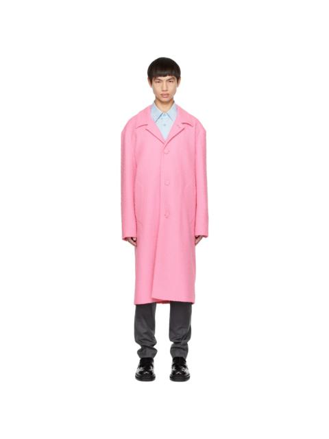 AMI Paris Pink Car Coat