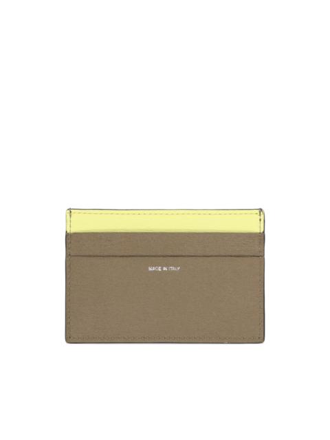 colourblock leather card holder