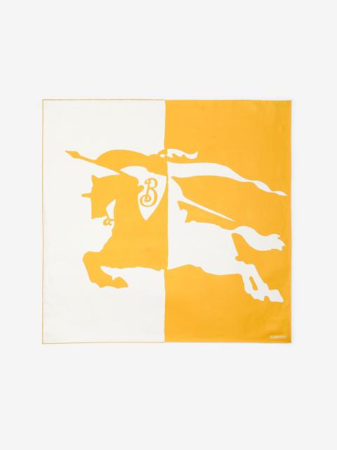 Split EKD Print Silk Square Scarf