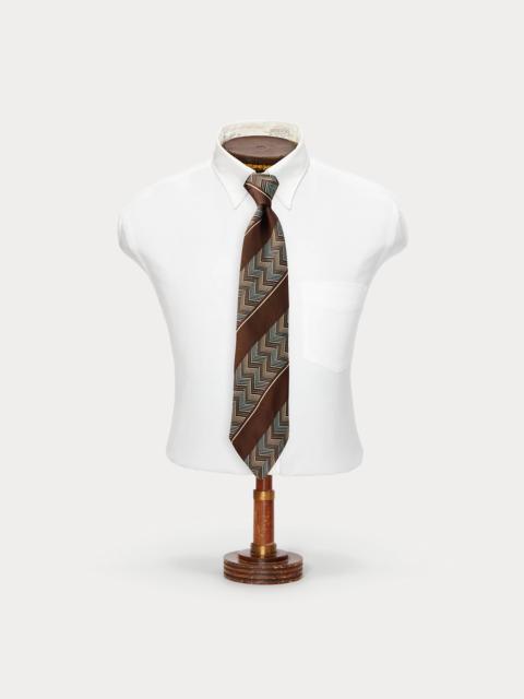 RRL by Ralph Lauren Handmade Chevron-Stripe Silk Tie