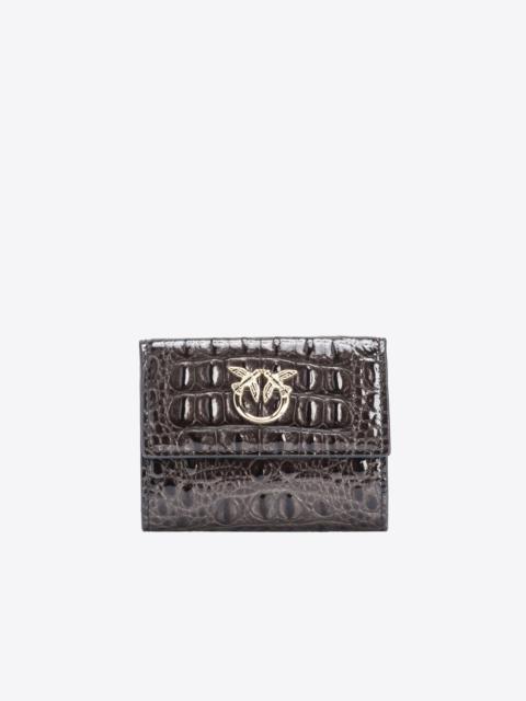 PINKO PINKO GALLERIA CROC-PRINT SMALL WALLET