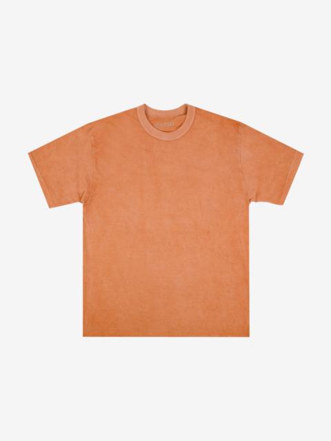 UTIL-HDYE-PCH UTILITEES - 5.5oz Loopwheel Crew Neck T-Shirt - Hand Dyed Peach