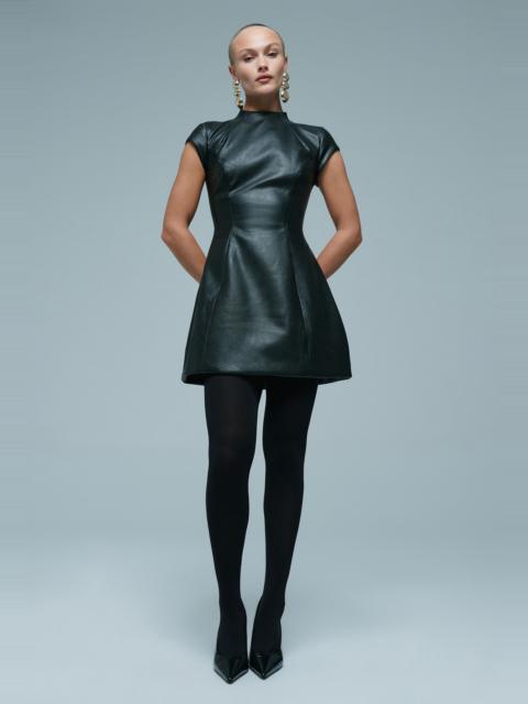 BARDOT Delphi Vegan Leather Mini Dress In Black