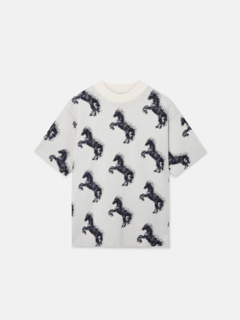 Stella McCartney Pixel Horse Jacquard T-Shirt