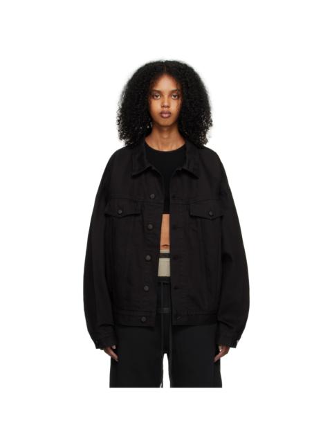 ESSENTIALS Black Patch Denim Jacket