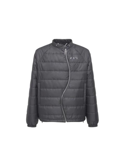 Off-White OFF-WHITE Twist Zip Puffer Jacket Grey