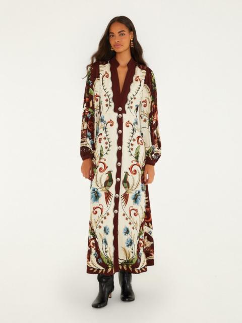 FARM RIO Millena Winter White Maxi Dress