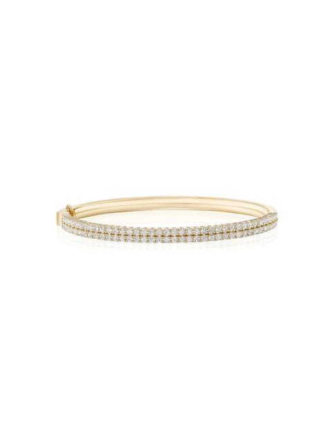MELISSA KAYE Lenox Diamond Double Cuff Bracelet