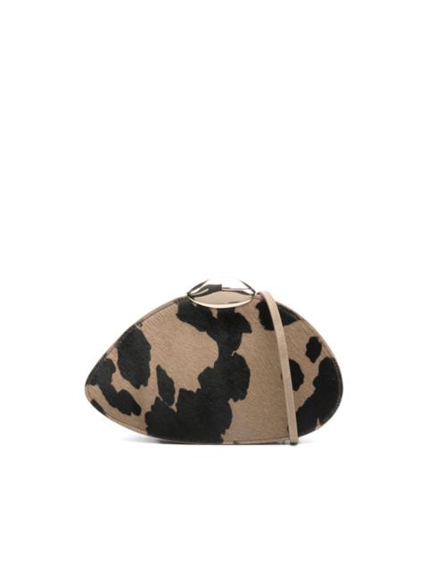 BENEDETTA BRUZZICHES animal-print clutch bag