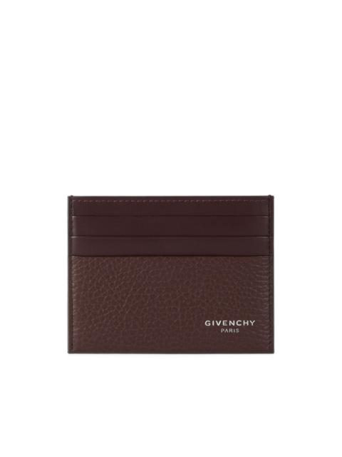 Givenchy card holder in grained leather