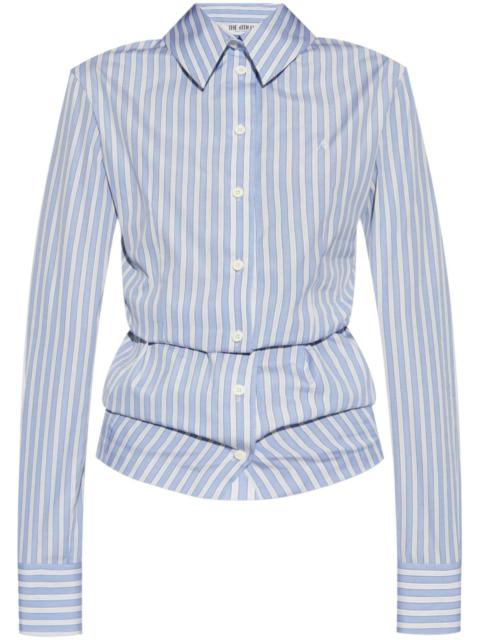 THE ATTICO striped shirt