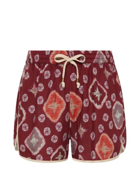 THE UPSIDE Miri Klio patterned drawstring shorts
