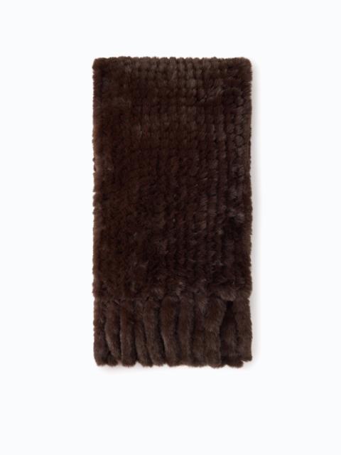 PINKO FAUX FUR MAXI SCARF