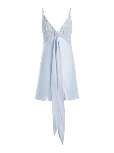 Wiederhoeft Exclusive Bias Satin Mini Slip Dress