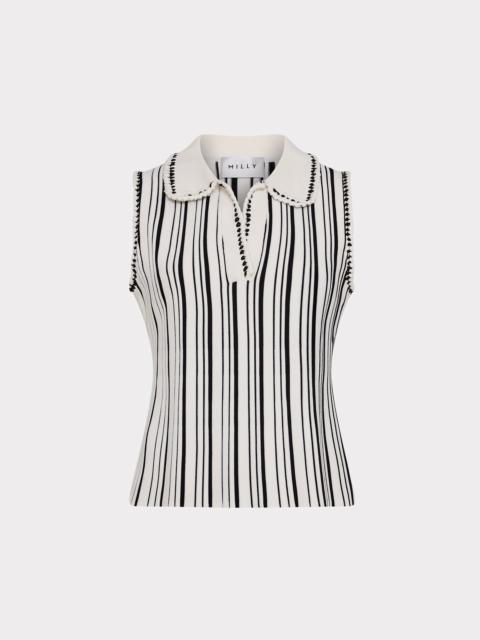 MILLY Kaya Knit Top