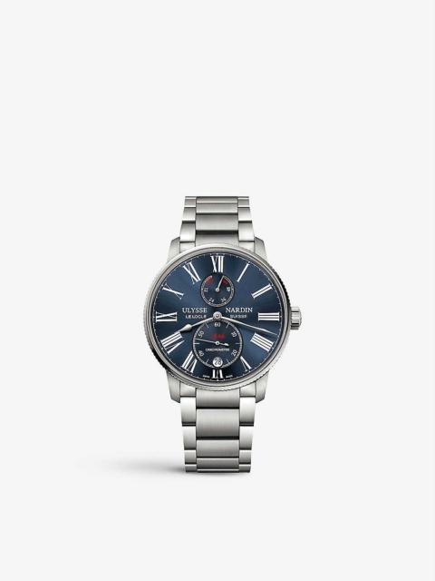 Ulysse Nardin 1183-310-7M/43 Marine Torpilleur stainless-steel automatic watch