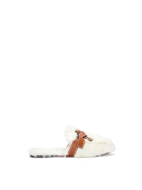 Loewe Gate mule in shearling