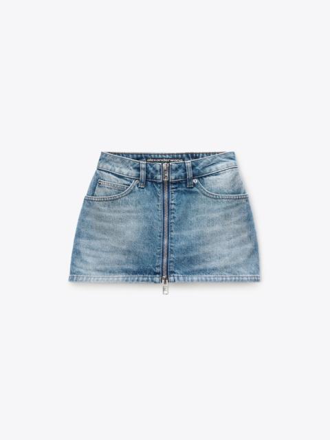 Alexander Wang ZIP FRONT MINI SKORT
