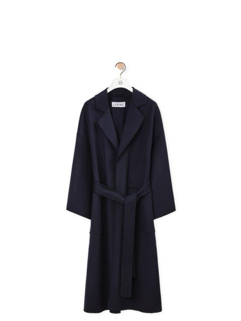 Loewe Oversize belted coat in wool and cashmere