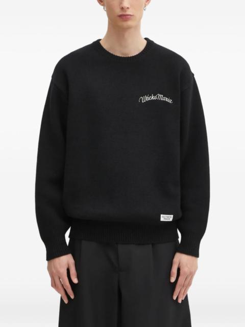 WACKO MARIA logo-embroidered sweater