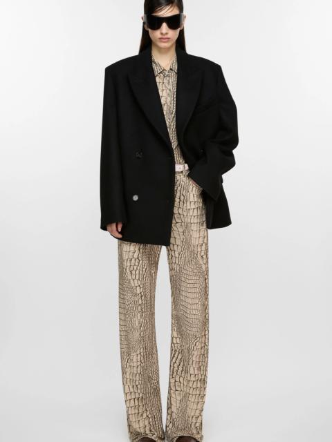 Acne Studios Double-breasted wool jacket - Black