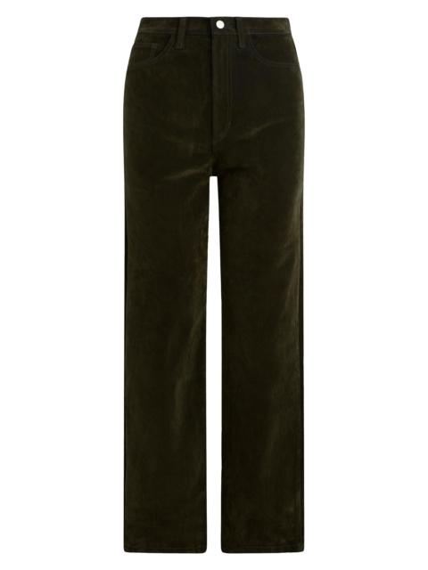 Joe's Jeans Women's Margot Straight-Leg Velvet Pants - Olive