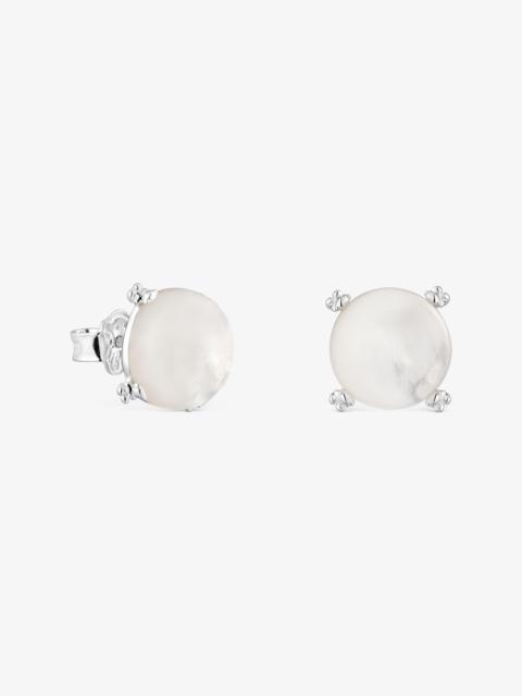 TOUS Silver Color Pills Earrings with mother-of-pearl