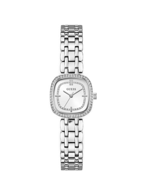 GUESS USA Hazel silver-tone analog watch