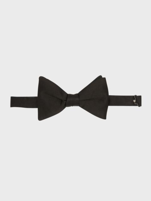 ZEGNA Men's Pre-Tied Silk Bow Tie