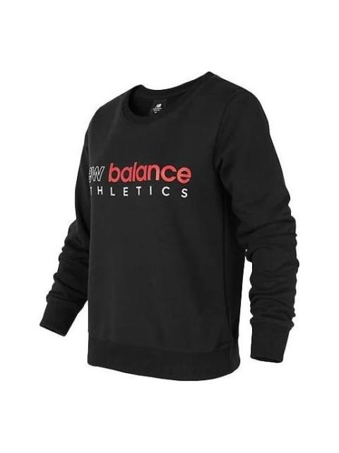 New Balance (WMNS) New Balance Essentials Icon Crew 'Black Red' AWT01559-BK