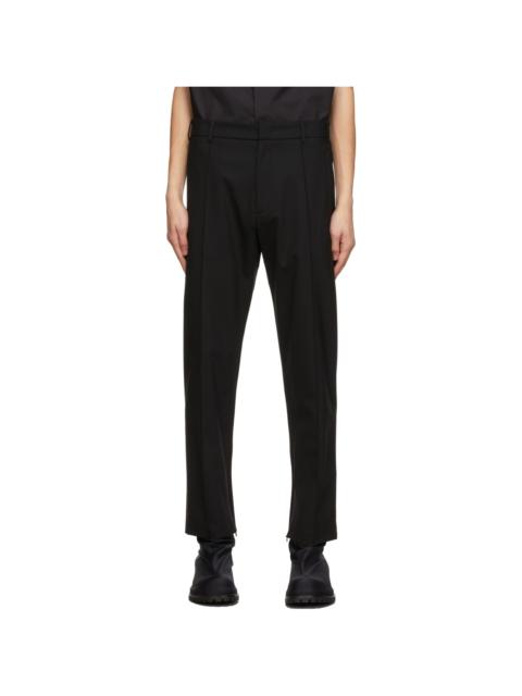 424 Black Wool Trousers