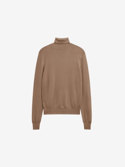 The Frankie Shop Eve Thin Turtleneck Sweater - Camel