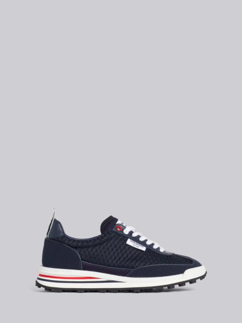 Thom Browne Navy Heavy Athletic Mesh Tech Runner