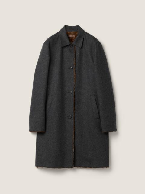 Miu Miu Reversible wool and Chekiang coat