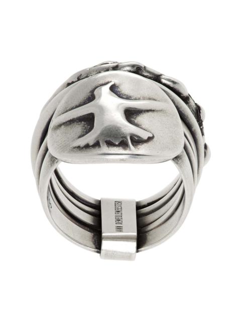 Ann Demeulemeester Mossa Flying Bird Stacked Ring