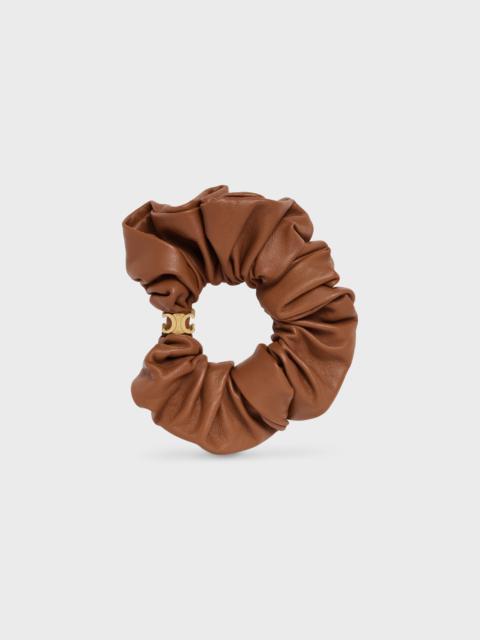Celine Scrunchy Leather in Brass with Gold Finish and Lambskin