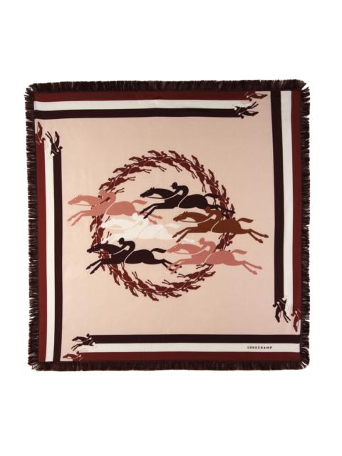 Longchamp Jumping Silk scarf 70 Nude - OTHER