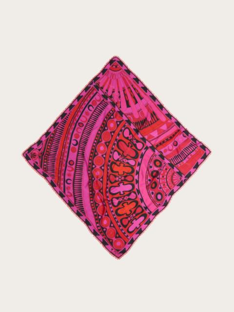 PUCCI SOLEIL PRINT WOOL AND SILK PASHMINA