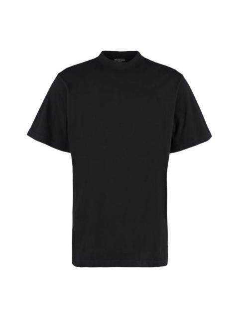BALENCIAGA Balenciaga Back Hem Long T-Shirt Boxy Fit 'Black' 681045TLVH91070