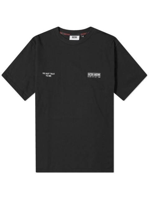 GCDS GCDS Do Not Talk To Me T-Shirt